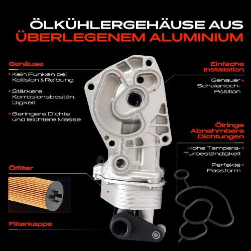 1x ÖlkühlerÖlfilter für Citroën C5 Ford Mondeo 4 Peugeot 407 Land Rover 2.2L Bild 1x ÖlkühlerÖlfilter für Citroën C5 Ford Mondeo 4 Peugeot 407 Land Rover 2.2L