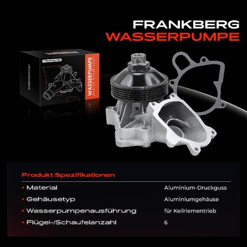 1x Wasserpumpe Kühlwasserpumpe für BMW 3er E46 5er E39 7er	 E38 X5 E53 Land Rover Opel Omega B Bild 1x Wasserpumpe Kühlwasserpumpe für BMW 3er E46 5er E39 7er	 E38 X5 E53 Land Rover Opel Omega B