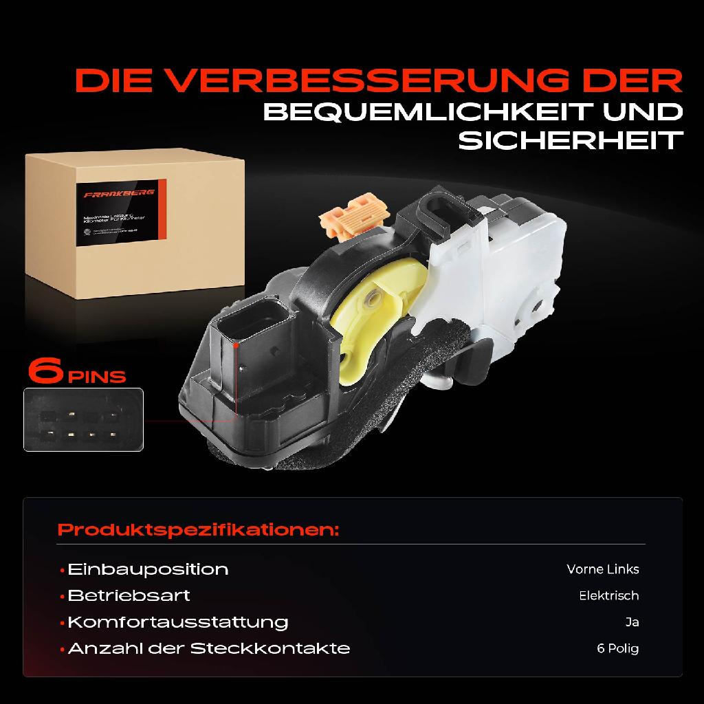 1x Türschloss Vorne Links für Chevrolet Aveo Schrägheck Stufenheck Cruze Station Wagon Malibu Opel