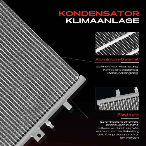 1x Kondensator Klimaanlage für Saab 9-5 Kombi YS3E 2.0L 2.3L 3.0L 1997-2001 Bild 1x Kondensator Klimaanlage für Saab 9-5 Kombi YS3E 2.0L 2.3L 3.0L 1997-2001