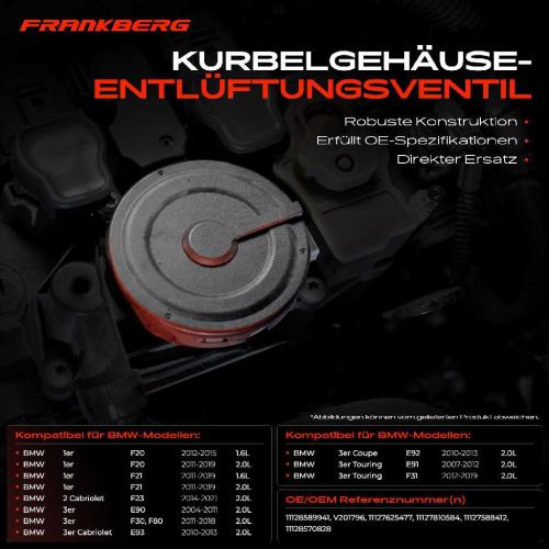 1x Ventil Kurbelgehäusentlüftung für BMW 1er 2er 3er 4er 5er X1 X3 X4 Z4 Toyota Bild 1x Ventil Kurbelgehäusentlüftung für BMW 1er 2er 3er 4er 5er X1 X3 X4 Z4 Toyota