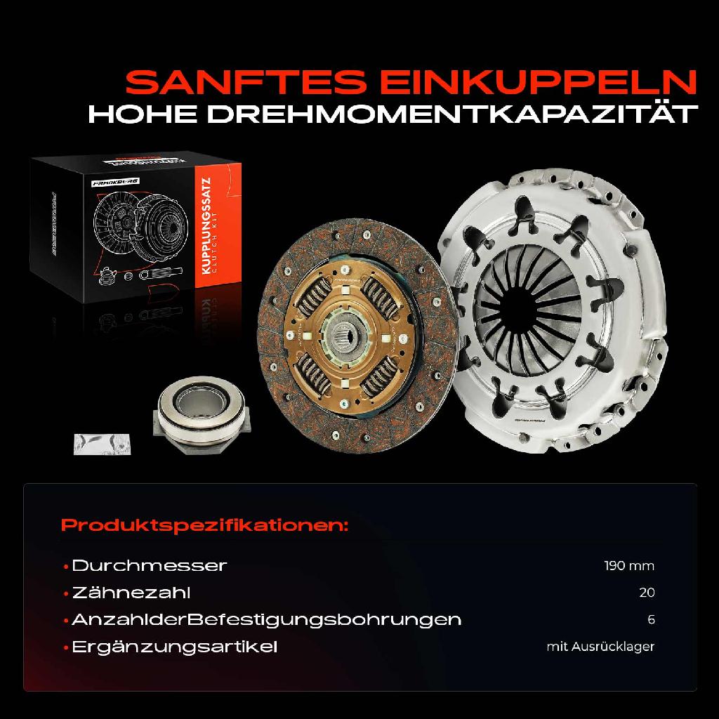 1x Kupplungssatz für Fiat Brava Bravo I Marea Weekend Palio Punto Cabriolet Stilo Lancia Y Ypsilon 1.2L