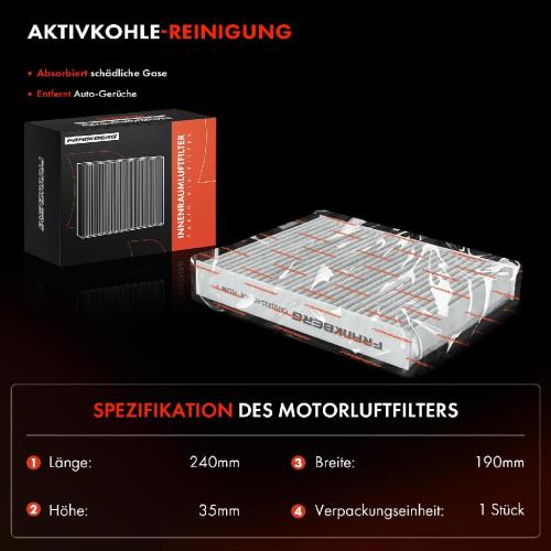 1x Innenraumfilter Aktivkohle für Ford Fiesta V VI Van CB1 Fusion JU Bild 1x Innenraumfilter Aktivkohle für Ford Fiesta V VI Van CB1 Fusion JU