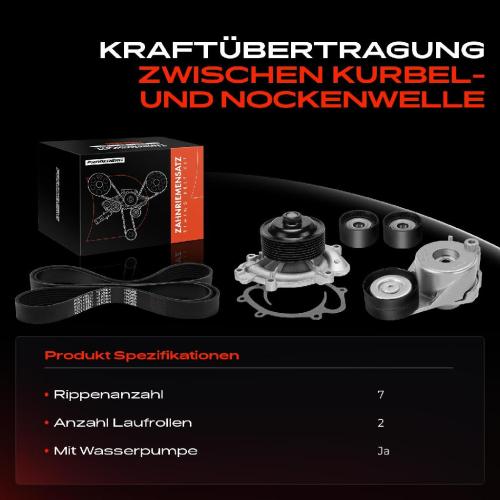 1x Keilrippenriemensatz Wasserpumpe für Mercedes-Benz W203 W204 W211 S211 W639 Bild 1x Keilrippenriemensatz Wasserpumpe für Mercedes-Benz W203 W204 W211 S211 W639