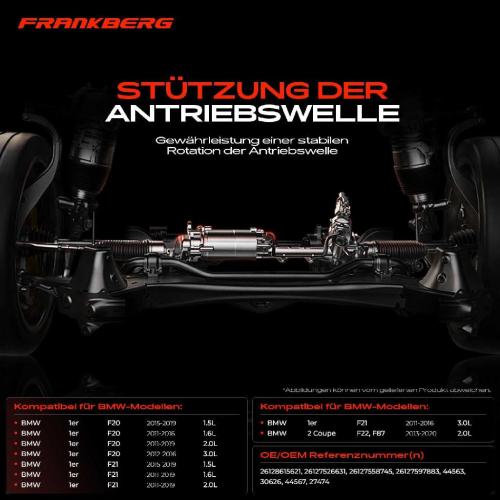 1x Lagerung Gelenkwelle Kardanwellenlager für BMW 1er F20 F21 2 Coupe F22 F87 120 Bild 1x Lagerung Gelenkwelle Kardanwellenlager für BMW 1er F20 F21 2 Coupe F22 F87 120
