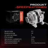 1x Lichtmaschine Generator für Mazda 3 BM BN CX-3 DK 1.5D Bj.2015-2019