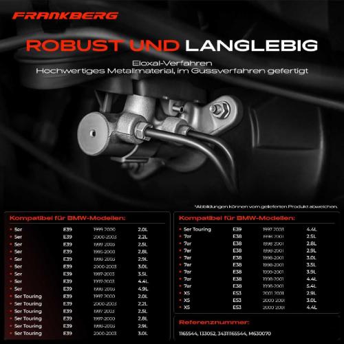 1x Hauptbremszylinder Bremszylinder für BMW 5er E39 520 -540 7er E38 725-750 X5 E53 Bild 1x Hauptbremszylinder Bremszylinder für BMW 5er E39 520 -540 7er E38 725-750 X5 E53