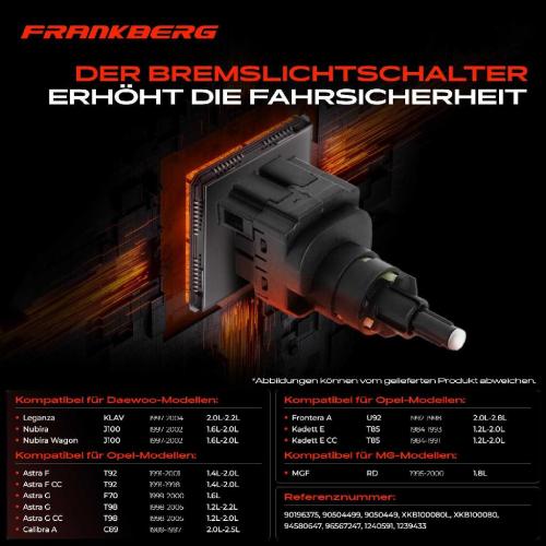 1x Bremslichtschalter für Opel Astra F G Calibra A Frontera A Kadett E Vectra A B Bild 1x Bremslichtschalter für Opel Astra F G Calibra A Frontera A Kadett E Vectra A B