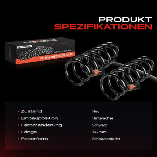 Frankberg 2x Fahrwerksfeder Hinterachse für Opel Vectra B Caravan 31 1996-2003 Bild Frankberg 2x Fahrwerksfeder Hinterachse für Opel Vectra B Caravan 31 1996-2003