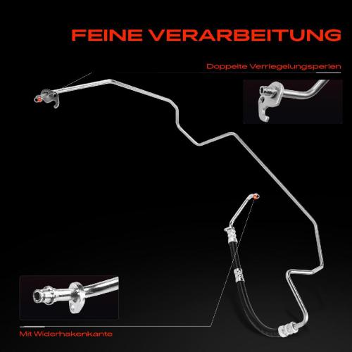 1x Servolenkung Schlauch für Volvo S60 I 384 S80 I TS XY V70 II P80 2.0L-2.5L Bild 1x Servolenkung Schlauch für Volvo S60 I 384 S80 I TS XY V70 II P80 2.0L-2.5L