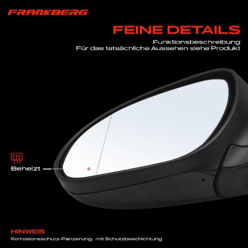 Frankberg 1x Außenspiegel Links für Hyundai i30 Kombi FD 1.4L 1.6L 2.0L 2007-2012 Bild Frankberg 1x Außenspiegel Links für Hyundai i30 Kombi FD 1.4L 1.6L 2.0L 2007-2012