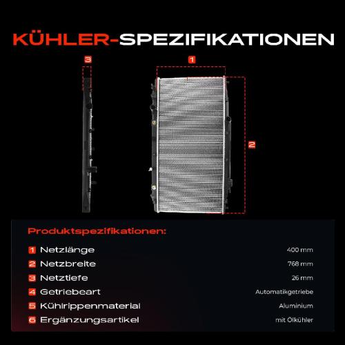 Frankberg 1x Kühler Wasserkühler Motorkühler für Honda Accord VIII CU CW Acura RDX 2.0L 3.5L Bild Frankberg 1x Kühler Wasserkühler Motorkühler für Honda Accord VIII CU CW Acura RDX 2.0L 3.5L