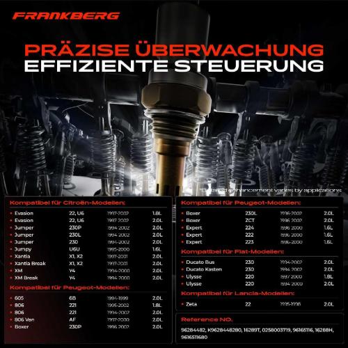 Frankberg 1x Lambdasonde Regelsonde Vor Katalysator für Citroën Jumper Fiat Ducato Peugeot Lancia Bild Frankberg 1x Lambdasonde Regelsonde Vor Katalysator für Citroën Jumper Fiat Ducato Peugeot Lancia