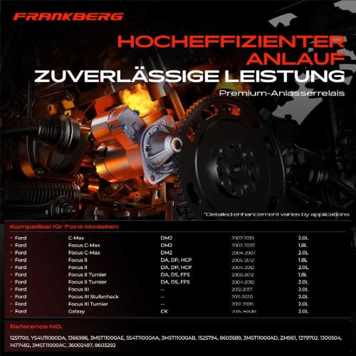 1x Magnetschalter Starter für FordFocus 2 3 C-Max Mondeo 4 Volvo V50 V60 I V70 III Bild 1x Magnetschalter Starter für FordFocus 2 3 C-Max Mondeo 4 Volvo V50 V60 I V70 III