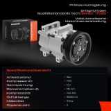 1x Klimakompressor für Ford Fiesta IV JA JB Puma EC 1.3L 1.4L 1995-2002