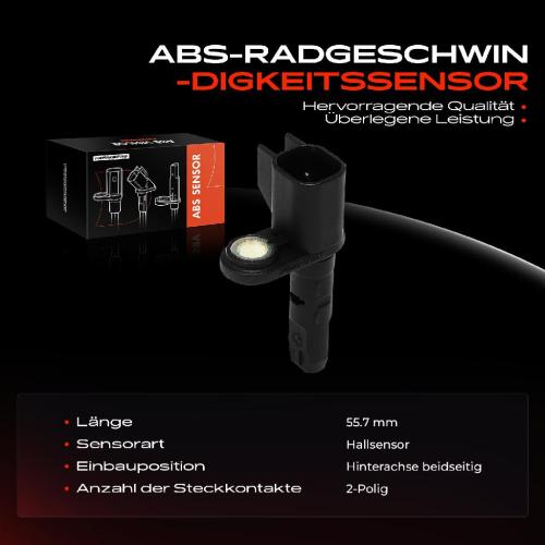 Frankberg 1x ABS Sensor Hinterachse beidseitig für Volvo XC40 536 1.5L 2.0L Bj ab 2017 Bild Frankberg 1x ABS Sensor Hinterachse beidseitig für Volvo XC40 536 1.5L 2.0L Bj ab 2017