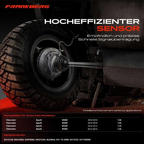 Frankberg 1x ABS Sensor Vorderachse links für Chevrolet Spark M300 1.0L 1.2L 2010-2015 Bild Frankberg 1x ABS Sensor Vorderachse links für Chevrolet Spark M300 1.0L 1.2L 2010-2015