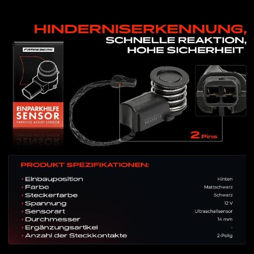 1x Parksensor PDC Sensor Hinten für Mazda 3 BK 6 GG Toyota Avensis T22 Corolla E11 E12 Bild 1x Parksensor PDC Sensor Hinten für Mazda 3 BK 6 GG Toyota Avensis T22 Corolla E11 E12