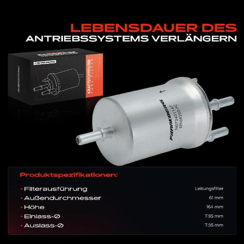 1x Kraftstofffilter für VW Golf Polo Audi A3 TT Seat Ibiza Skoda Fabia Bild 1x Kraftstofffilter für VW Golf Polo Audi A3 TT Seat Ibiza Skoda Fabia