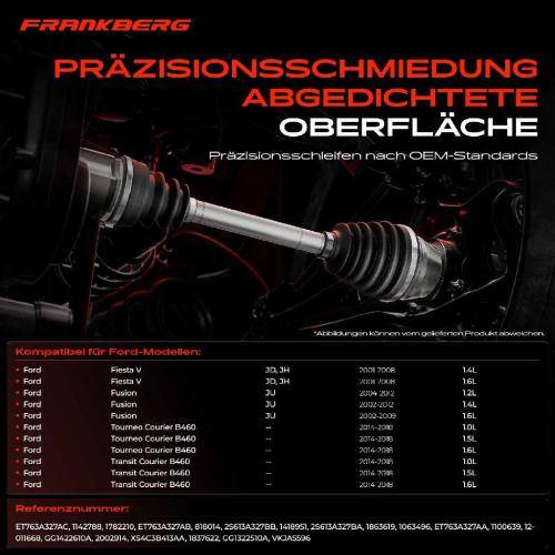 1x Antriebswelle Gelenksatz Vorderachse für Ford Fusion JU Fiesta 5 JD JH Tourneo Transit Bild 1x Antriebswelle Gelenksatz Vorderachse für Ford Fusion JU Fiesta 5 JD JH Tourneo Transit