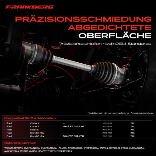 1x Antriebswelle Gelenksatz Vorderachse für Ford C-Max II Focus III Grand C-Max Bild 1x Antriebswelle Gelenksatz Vorderachse für Ford C-Max II Focus III Grand C-Max