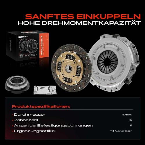 1x Kupplungssatz für Dacia Logan Express II MCV Sandero Solenza Nissan Kubistar Kasten Renault Clio I Kangoo Bild 1x Kupplungssatz für Dacia Logan Express II MCV Sandero Solenza Nissan Kubistar Kasten Renault Clio I Kangoo