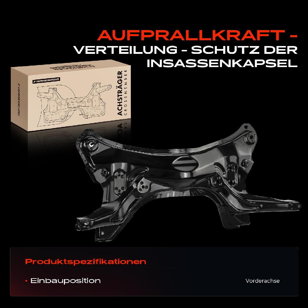 1x Achskörper Achsträger Motorträger Vorderachse für Fiat Panda 169 1.1L-1.4L 2003-2013