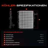 1x Kühler Wasserkühler Motorkühler für Mitsubishi Mirage Space Star A0 A 1.2L