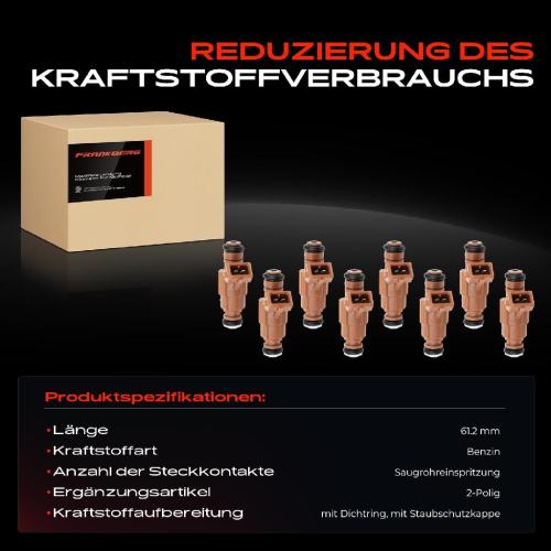 Frankberg 8x Einspritzventil Einspritzdüse für Mercedes-Benz-Ben W210 W163 W251 W463 W220 R230 A209 Bild Frankberg 8x Einspritzventil Einspritzdüse für Mercedes-Benz-Ben W210 W163 W251 W463 W220 R230 A209