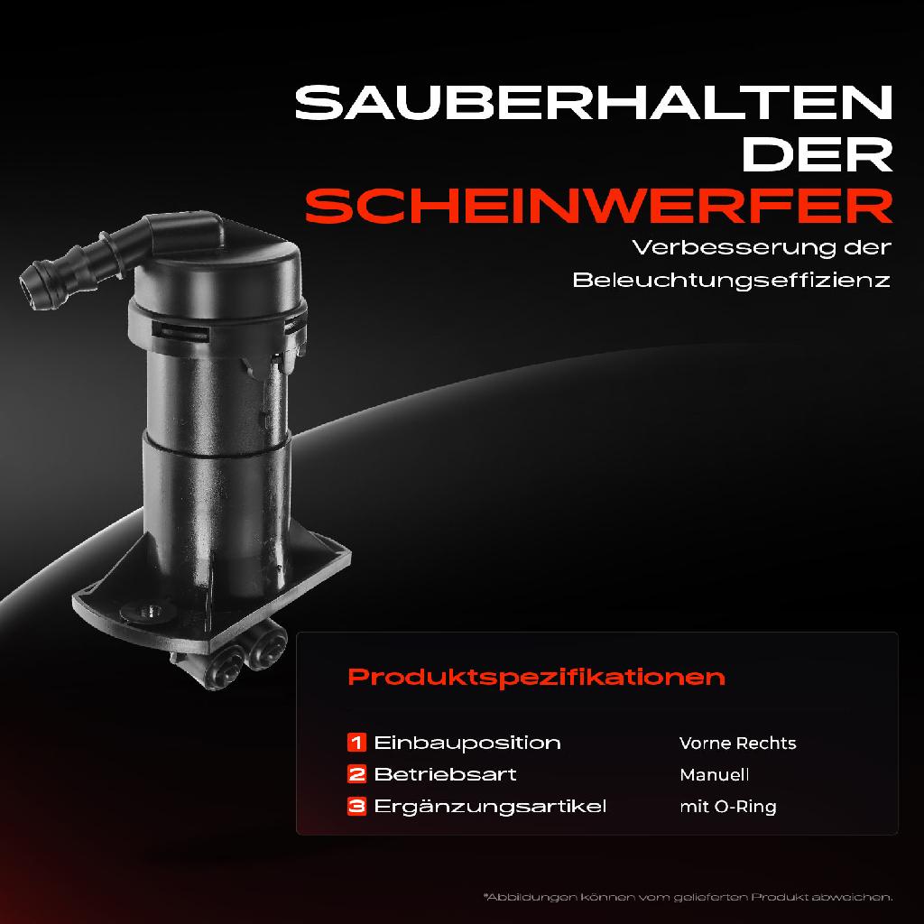 1x Scheinwerferreinigung Waschwasserdüse Vorne Rechts für Audi A6 4F C6 2004-2008