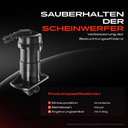 1x Scheinwerferreinigung Waschwasserdüse Vorne Rechts für Audi A6 4F C6 2004-2008 Bild 1x Scheinwerferreinigung Waschwasserdüse Vorne Rechts für Audi A6 4F C6 2004-2008