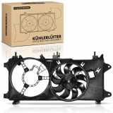 Frankberg 1x Motorkühller Einfachlüfter mit Kühlerlüfterrahmen Fiat Doblo MPV 1.3L 1.9L 2001-2010