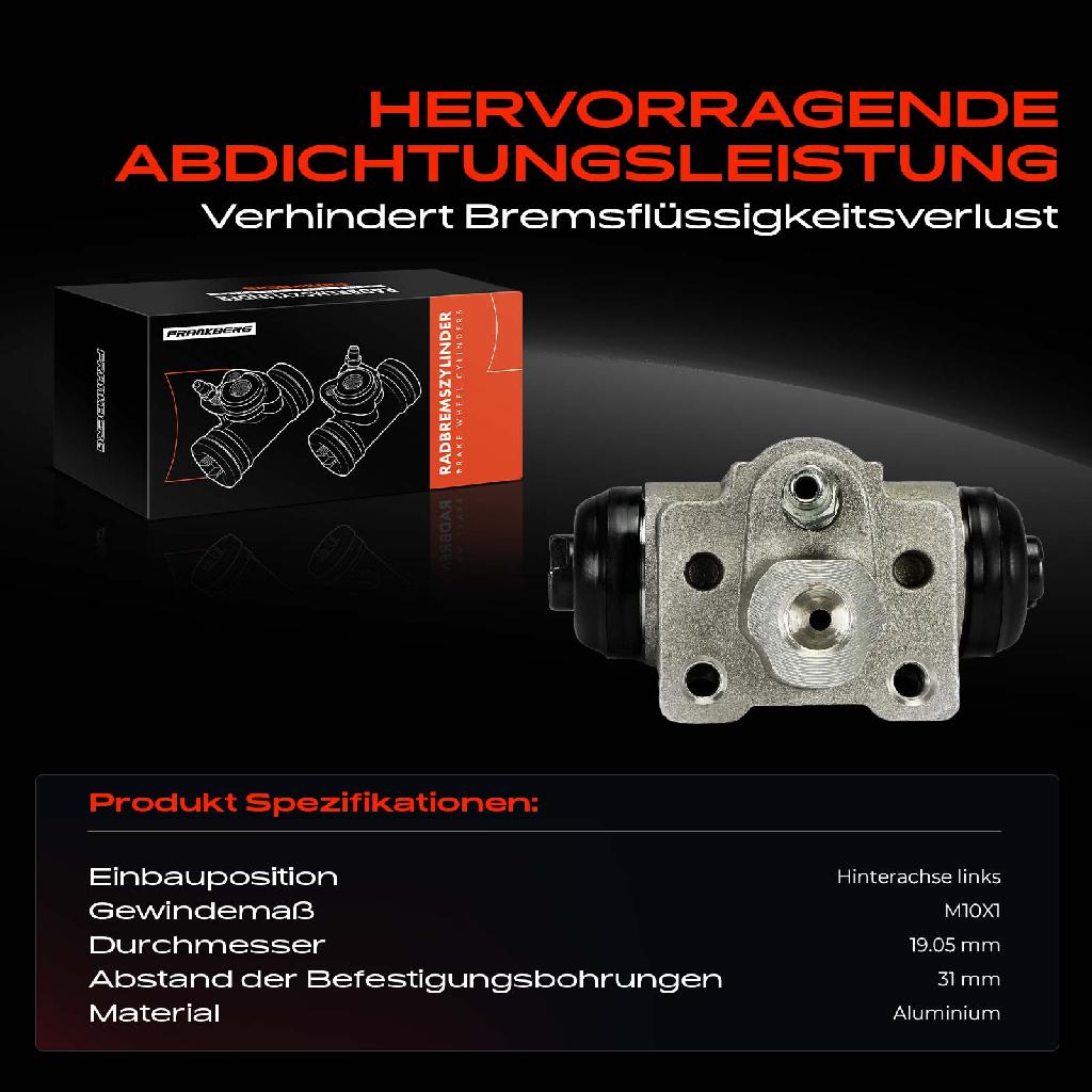 1x Radbremszylinder Hinten Links für Honda Civic II Shuttle Civic IV VII Stream
