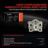 1x Radbremszylinder Hinten Links für Honda Civic II Shuttle Civic IV VII Stream