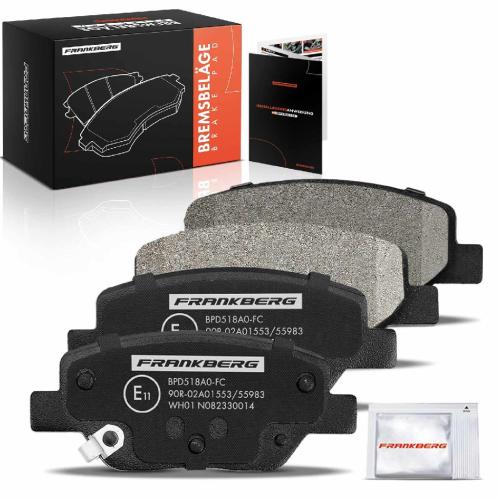 4x Bremsbeläge Hinterachse für Fiat Tipo Kombi Schrägheck Stufenheck 356 357 2015-2020 Bild 4x Bremsbeläge Hinterachse für Fiat Tipo Kombi Schrägheck Stufenheck 356 357 2015-2020
