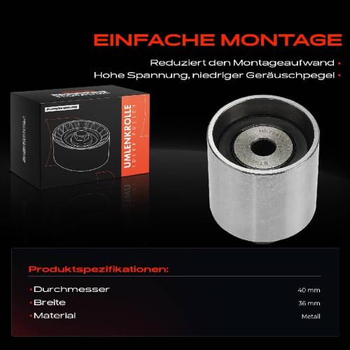 1x Umlenkrolle Führungsrolle für VW Golf Audi A4 A6 Skoda Fabia Seat Bild 1x Umlenkrolle Führungsrolle für VW Golf Audi A4 A6 Skoda Fabia Seat