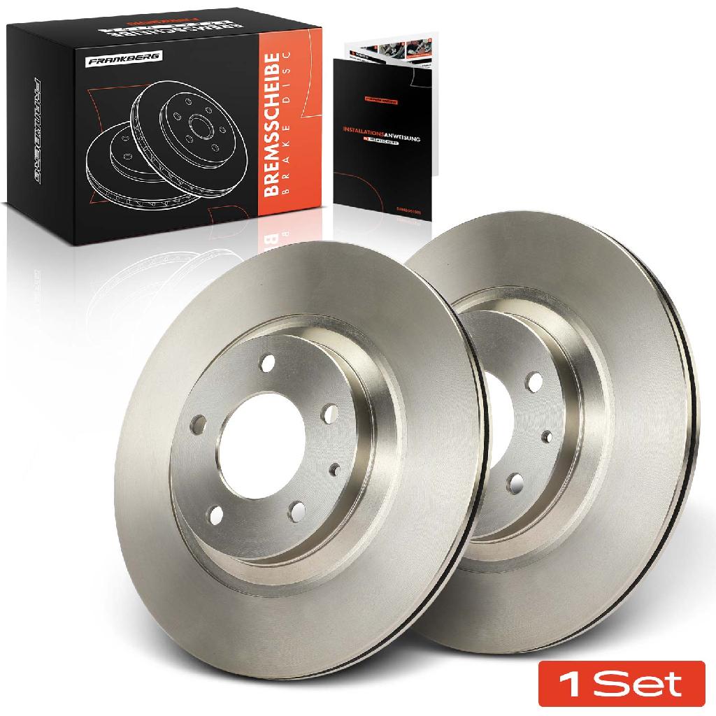 Frankberg 2x Bremsscheiben Hinterachse für Mazda RX-8 FE SE 1.3L 2003-2012
