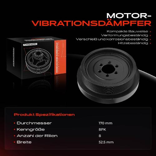 1x Riemenscheibe Kurbelwelle für BMW 5er F10 528i 5er Touring F11 Bild 1x Riemenscheibe Kurbelwelle für BMW 5er F10 528i 5er Touring F11