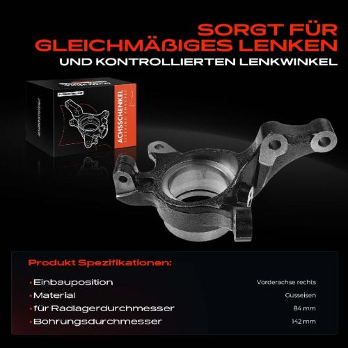 1x Achsschenkel Radaufhängung Vorderachse Rechts für Suzuki SX4 EY GY Fiat Sedici FY Bild 1x Achsschenkel Radaufhängung Vorderachse Rechts für Suzuki SX4 EY GY Fiat Sedici FY