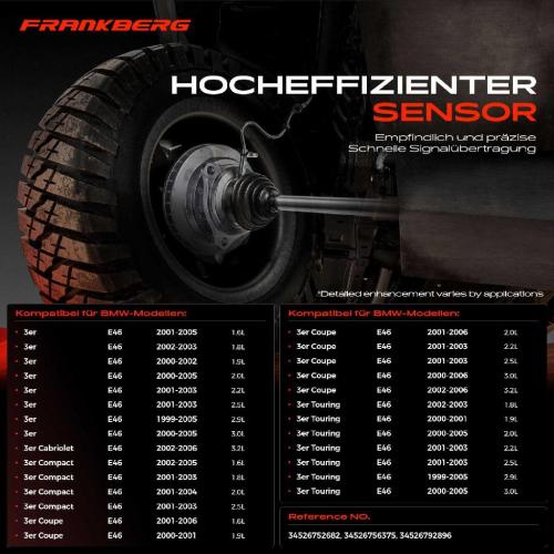 1x ABS Sensor Vorderachse rechts für BMW 3er Cabriolet Compact Coupe Touring E46 Z4 Coupe Roadster E86 E85 Bild 1x ABS Sensor Vorderachse rechts für BMW 3er Cabriolet Compact Coupe Touring E46 Z4 Coupe Roadster E86 E85