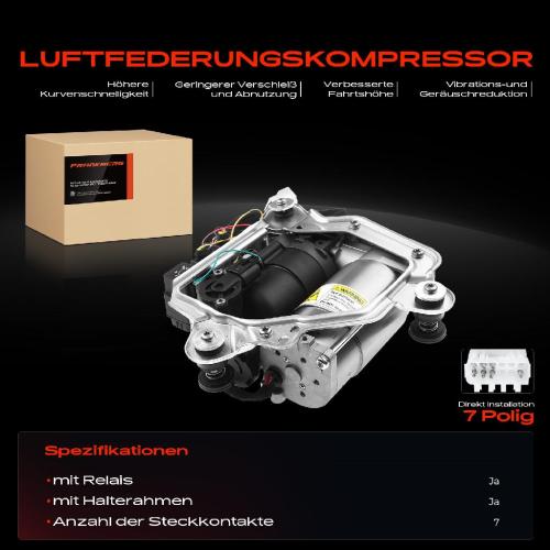1x Luftfederung Kompressor für BMW 5ER E39 7ER E65 E66 E67 X5 E53 Bild 1x Luftfederung Kompressor für BMW 5ER E39 7ER E65 E66 E67 X5 E53