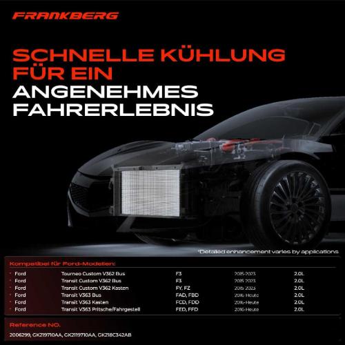 1x Kondensator Klimaanlage für Ford Transit Custom V362 V363 Kasten Pick-up Bild 1x Kondensator Klimaanlage für Ford Transit Custom V362 V363 Kasten Pick-up