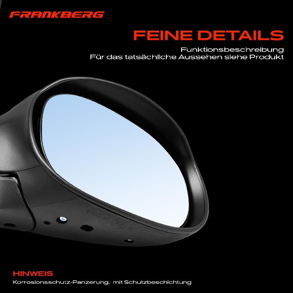 1x Außenspiegel Rechts für Peugeot 206 Schrägheck Van 2A/C 1998-2009