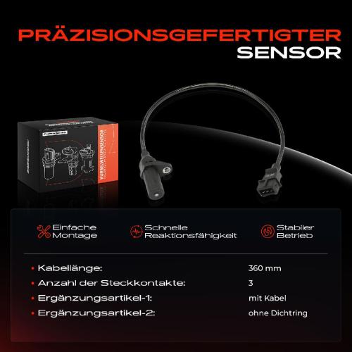 1x Kurbelwellensensor Impulsgeber für Fiat Panda 1000 4x4 Cat 1100 1.1L 1991-2004 Bild 1x Kurbelwellensensor Impulsgeber für Fiat Panda 1000 4x4 Cat 1100 1.1L 1991-2004