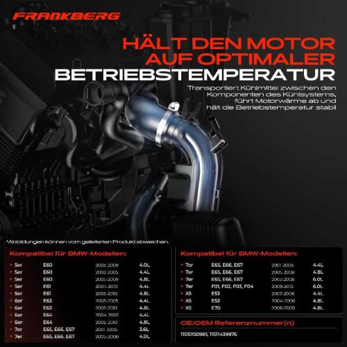 1x Kühlmittelflansch Wasserauslass für BMW 5er E60 E61 6er E63 E64 7er X5 E53 E70 Bild 1x Kühlmittelflansch Wasserauslass für BMW 5er E60 E61 6er E63 E64 7er X5 E53 E70