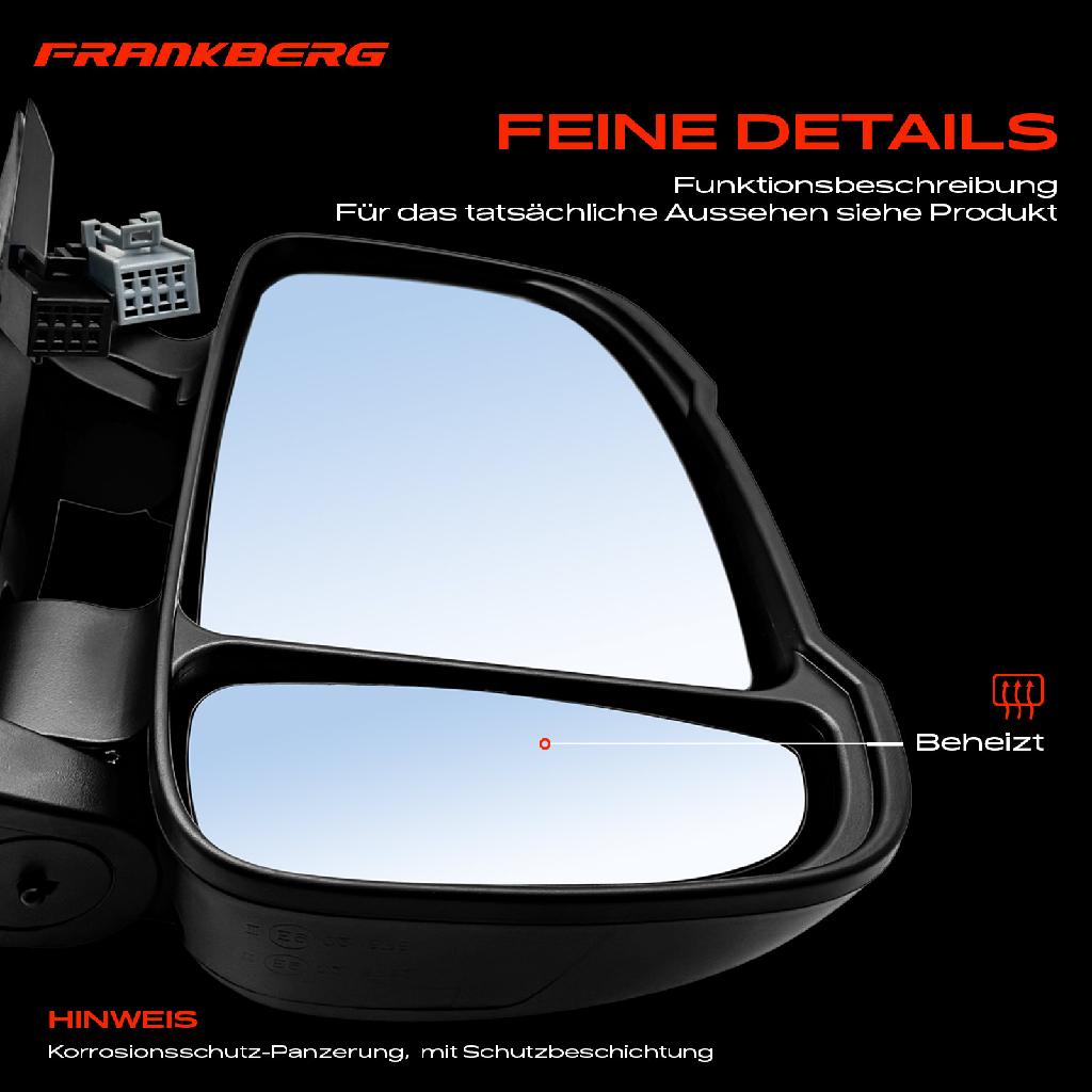 1x Außenspiegel Rechts für Citroën Jumper Fiat Ducato 250 Peugeot Boxer 2005-2025