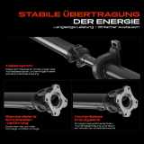 1x Kardanwelle Gelenkwelle Hinterachse für Mercedes-Benz Sprinter 3,5-T Bus Kasten Pritsche/Fahrgestell B906