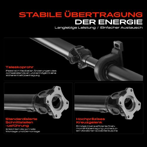 1x Kardanwelle Gelenkwelle Hinterachse für Mercedes-Benz Sprinter 3,5-T Bus Kasten Pritsche/Fahrgestell B906 Bild 1x Kardanwelle Gelenkwelle Hinterachse für Mercedes-Benz Sprinter 3,5-T Bus Kasten Pritsche/Fahrgestell B906