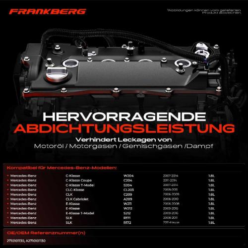 1x Ventildeckel Zylinderkopfhaube für Mercedes-Benz W204 W212 W211 R171 R172 Bild 1x Ventildeckel Zylinderkopfhaube für Mercedes-Benz W204 W212 W211 R171 R172