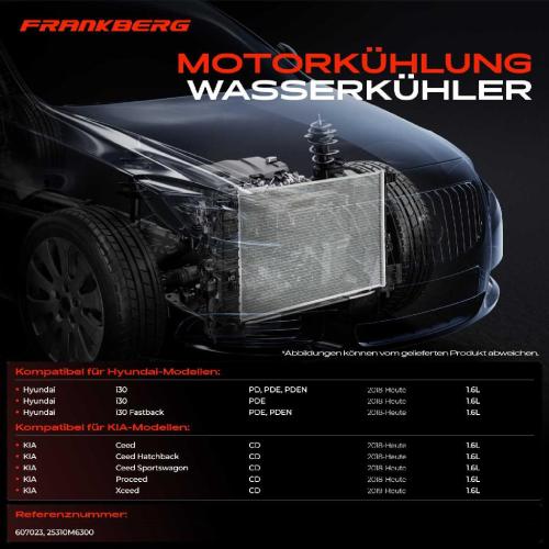 1x Kühler Wasserkühler Motorkühler für Hyundai i30 Kombi PD PDE PDEN KIA Ceed CD Bild 1x Kühler Wasserkühler Motorkühler für Hyundai i30 Kombi PD PDE PDEN KIA Ceed CD